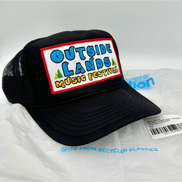 NWT Aviator Nation Outside Lands Music Festival 2024 Trucker Hat in black main image 10